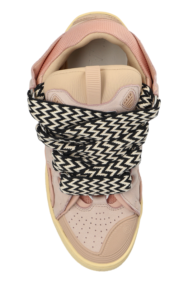スニーカー LANVIN Women Sneakers FU SKDK12 RACA P25 65 Beige Curb Raffia Sneakers | Lanvin